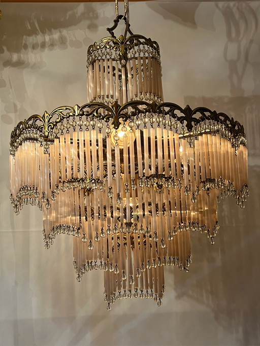 Art nouveau hanglamp kroonluchter