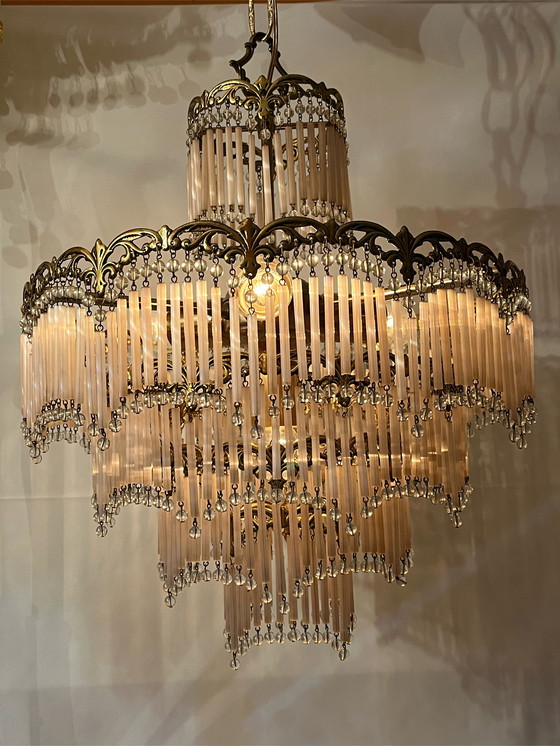 Image 1 of Art nouveau hanglamp kroonluchter
