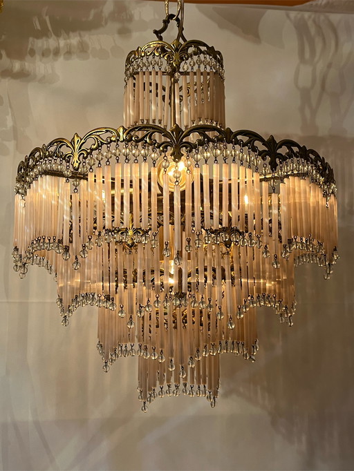 Art nouveau hanglamp kroonluchter