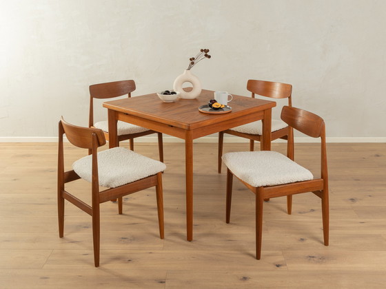 Image 1 of 4x Casala eetkamerstoelen in teddy stof