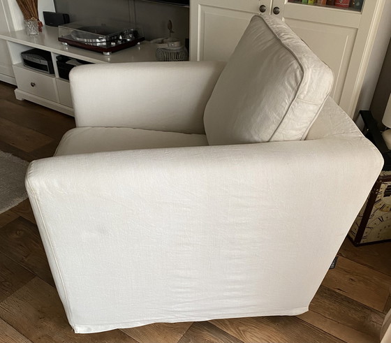 Image 1 of Linteloo bank met 2 fauteuils