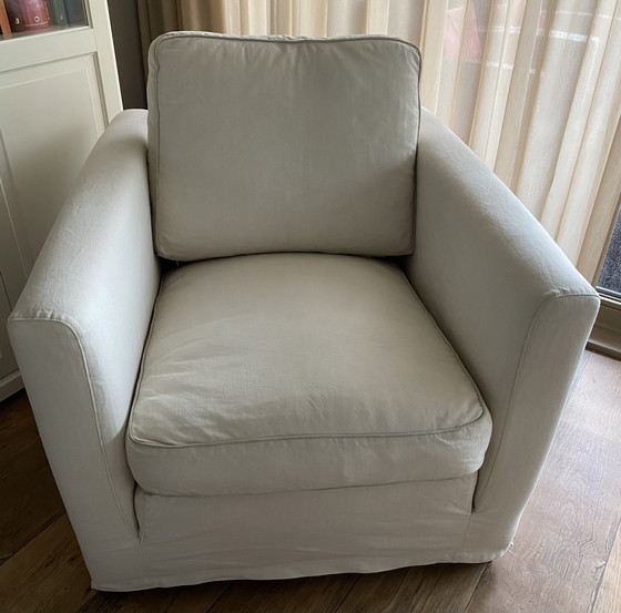 Image 1 of Linteloo bank met 2 fauteuils