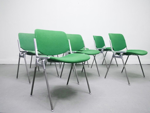 6x Castelli Stoelen Groen Giancarlo Piretti