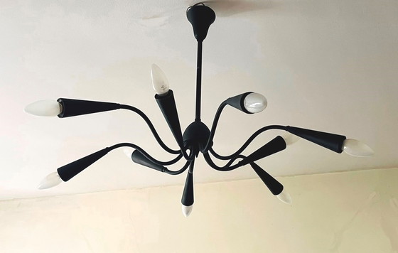 Image 1 of Vintage 9-armig  kroonluchter