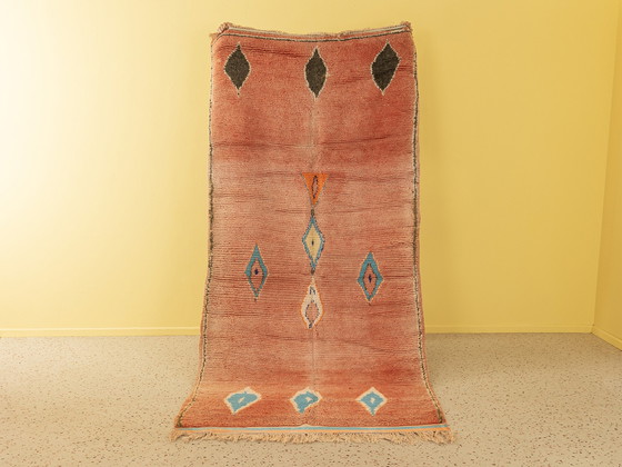 Image 1 of vintage Boujad, berber vloerkleed, 130 X 300 cm