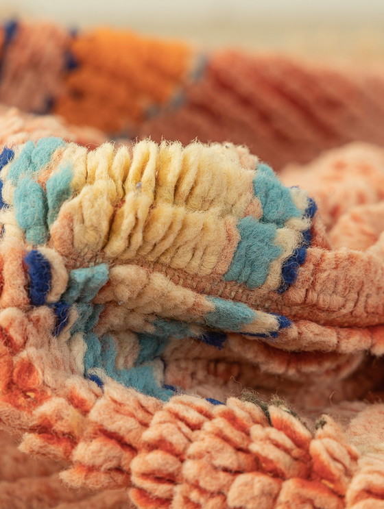 Image 1 of vintage Boujad, berber vloerkleed, 130 X 300 cm