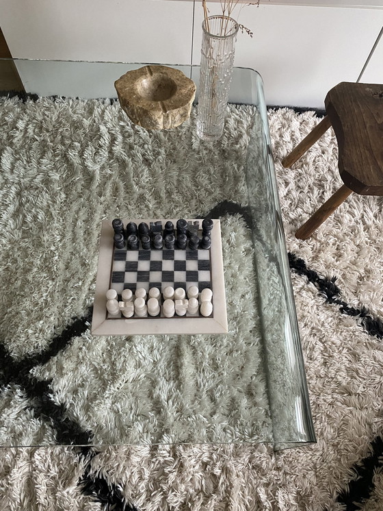 Image 1 of Vintage onyx marmeren schaakset, handcarved