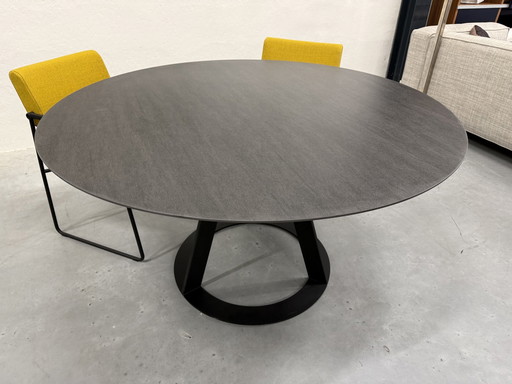 Harvink Fier Eetkamertafel Rond Keramiek Blad D140xH76