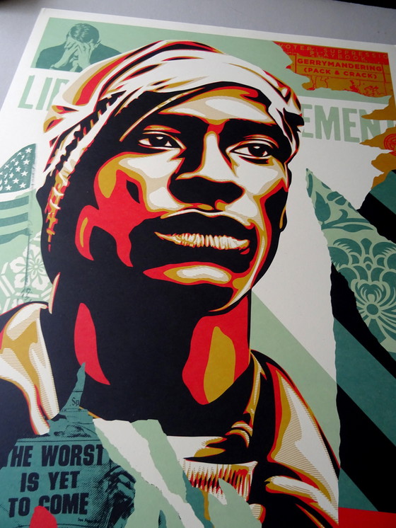 Image 1 of Shepard Fairey  ( Obey ) - I Am A Man  - Handgesigneerd 