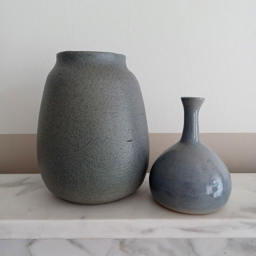 Set Handgemaakte Keramiek Vazen. Unieke Stukken.