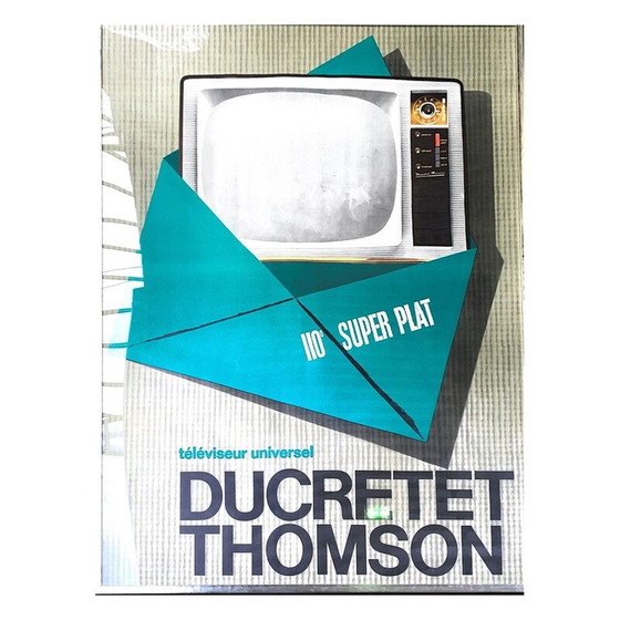 Image 1 of Oude reclameposter Ducretet Thomson, Frankrijk 1960