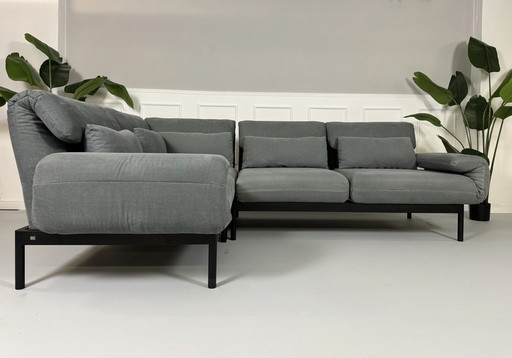 Rolf Benz Plura Stof Grijs Designer Sofa Couch