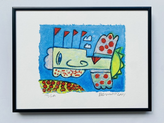 Image 1 of Zeefdruk van Hannes Kuiper W06