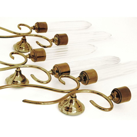 Image 1 of Set van 3 vintage wandlampen door Angelo Lelli voor Arredoluce, Italië 1950