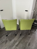 4x Ahrend eetkamerstoel leer