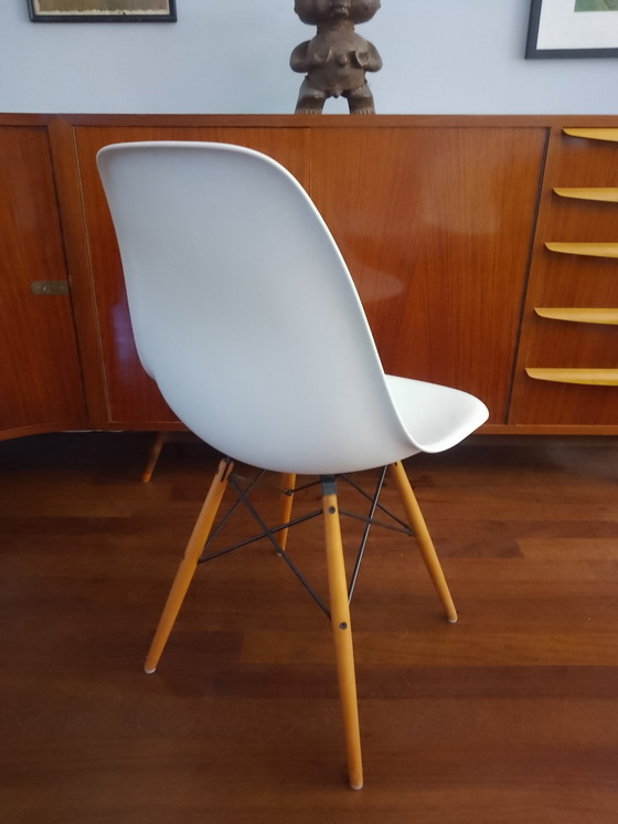 Image 1 of 6x Eames DSW eetkamerstoel Vitra