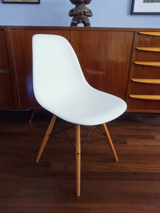 Image 1 of 6x Eames DSW eetkamerstoel Vitra