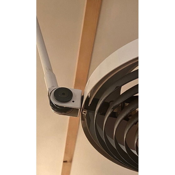 Image 1 of Vintage wandlamp in wit gelakt metaal, 1970