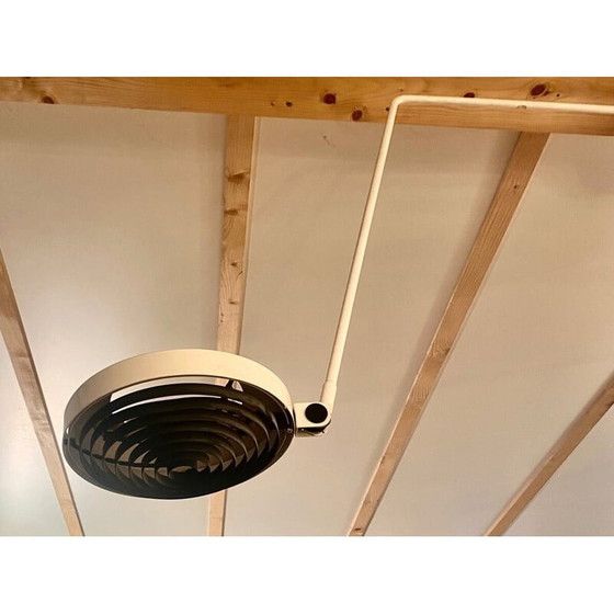 Image 1 of Vintage wandlamp in wit gelakt metaal, 1970