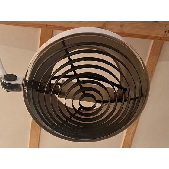 Image 1 of Vintage wandlamp in wit gelakt metaal, 1970