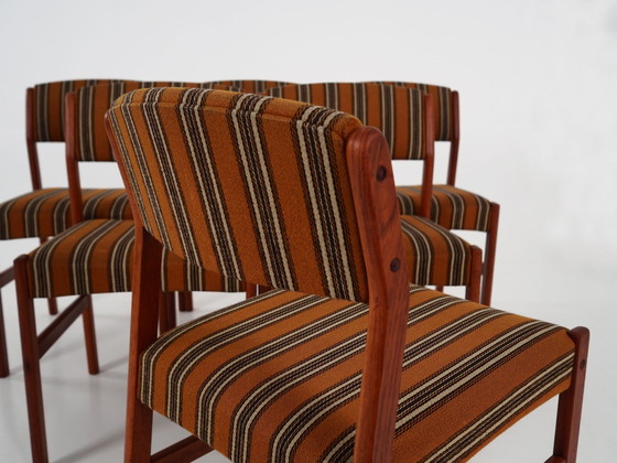 Image 1 of Set van zes teakhouten stoelen, Deens ontwerp, 1970S, Productie: Denemarken