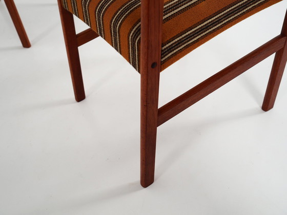 Image 1 of Set van zes teakhouten stoelen, Deens ontwerp, 1970S, Productie: Denemarken