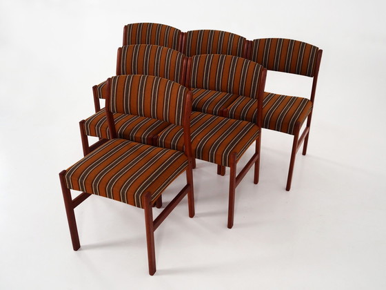 Image 1 of Set van zes teakhouten stoelen, Deens ontwerp, 1970S, Productie: Denemarken