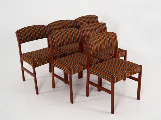 Image 1 of Set van zes teakhouten stoelen, Deens ontwerp, 1970S, Productie: Denemarken