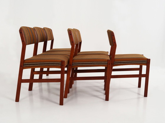 Image 1 of Set van zes teakhouten stoelen, Deens ontwerp, 1970S, Productie: Denemarken