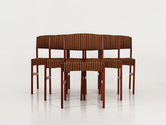 Image 1 of Set van zes teakhouten stoelen, Deens ontwerp, 1970S, Productie: Denemarken