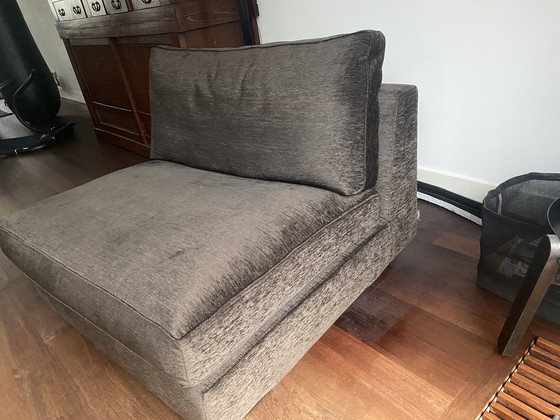 Image 1 of Minotti Donker Bruine Love Seat