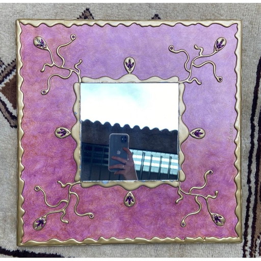 Vintage spiegel Lydie Eyraud 1980