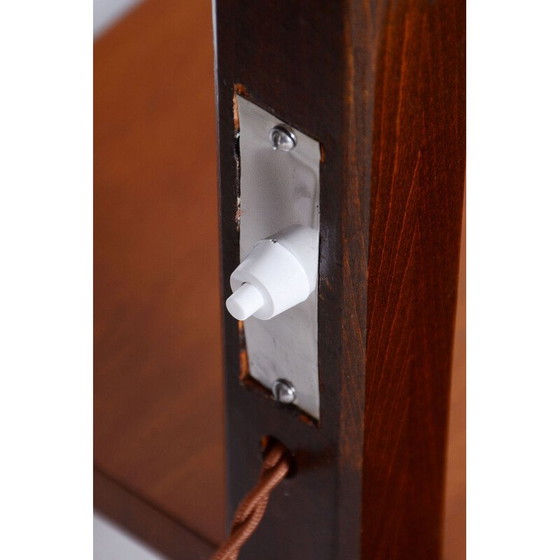 Image 1 of Vintage Art Deco vloerlamp in walnoot en beuken door Jindrich Halabala voor Up Zavody, Tsjecho-Slowakije 1930