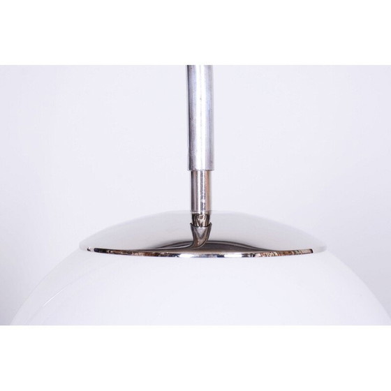 Image 1 of Vintage Art Deco vloerlamp in walnoot en beuken door Jindrich Halabala voor Up Zavody, Tsjecho-Slowakije 1930