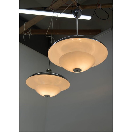 Image 1 of Paar vintage Bauhaus kroonluchters van Franta Anyz, jaren 1930