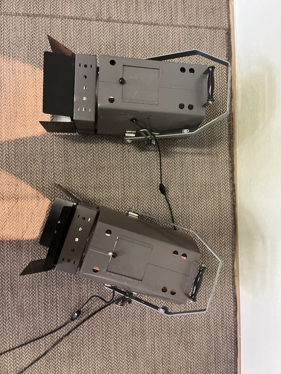 Image 1 of 2x Vintage Industriele theater spots