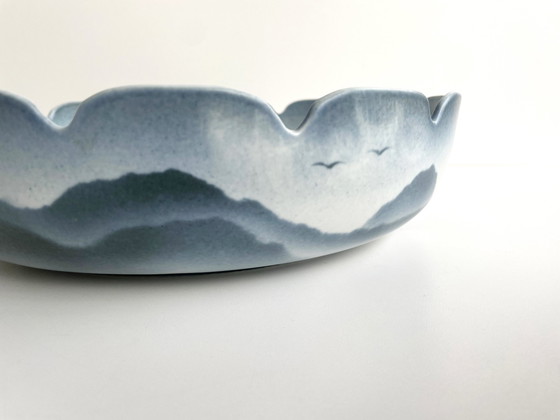 Image 1 of Vintage Virebent Yves Mohy Xxl Kom Porselein Frankrijk '70S