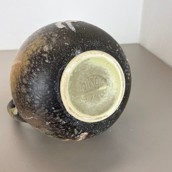 Image 1 of Paar vintage keramische vazen "Abstract" van Ruscha, Duitsland 1960