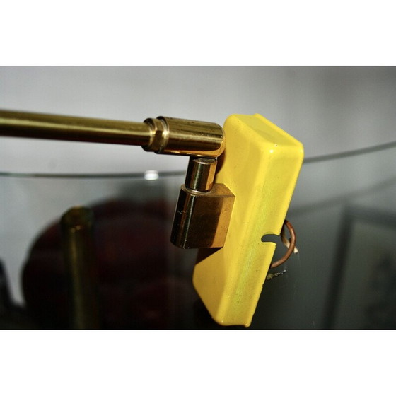 Image 1 of Vintage verstelbare wandlamp in staal en messing, Duitsland 1960