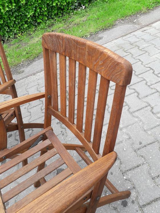 Image 1 of 4 Hartman Mesch Selection teak tuinstoelen, inklapbaar