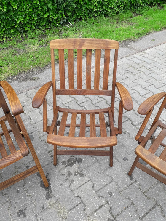 Image 1 of 4 Hartman Mesch Selection teak tuinstoelen, inklapbaar