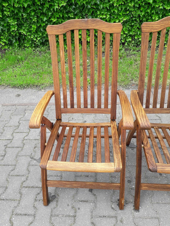 Image 1 of 4 Hartman Mesch Selection teak tuinstoelen, inklapbaar