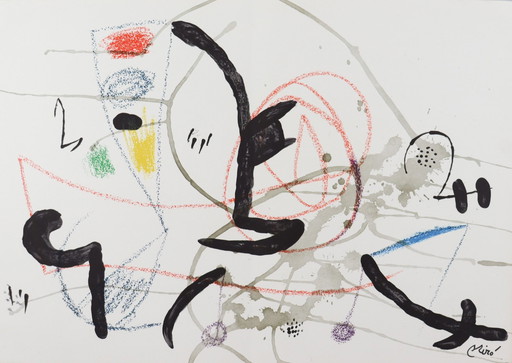 Joan Miro, Litho op papier, 'Maravillas Con Variaciones Acrosticas'.