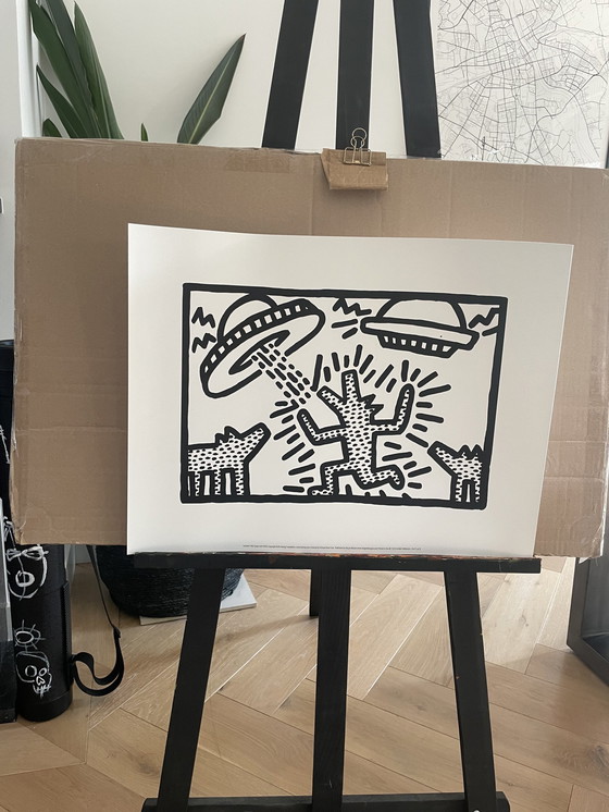 Image 1 of Keith Haring (1958-1990), Honden met ufo's,1982