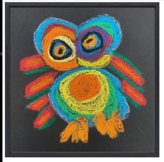 Image 1 of Karel Appel  ----Bird   (Ingelijst)