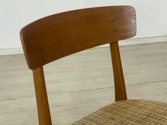 Image 1 of Deense teak farstrup stoelen eetkamerstoelen vintage