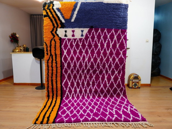 Image 1 of Berber Vloerkleed - 277 Cm X 160 Cm - Gekleurde Wol