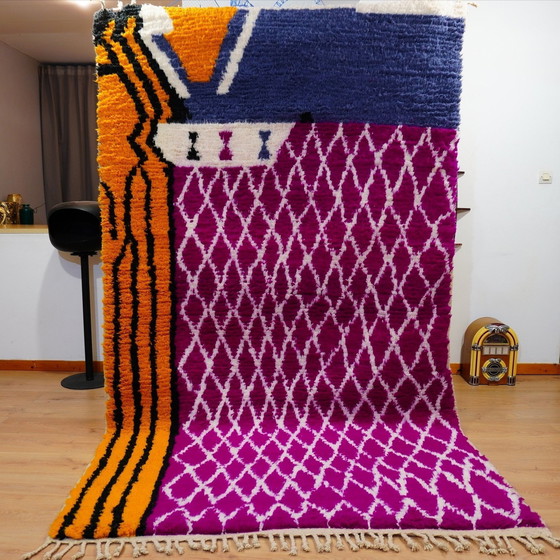 Image 1 of Berber Vloerkleed - 277 Cm X 160 Cm - Gekleurde Wol