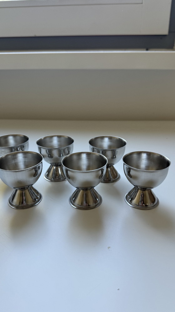 Image 1 of Vintage RVS Eierhouders