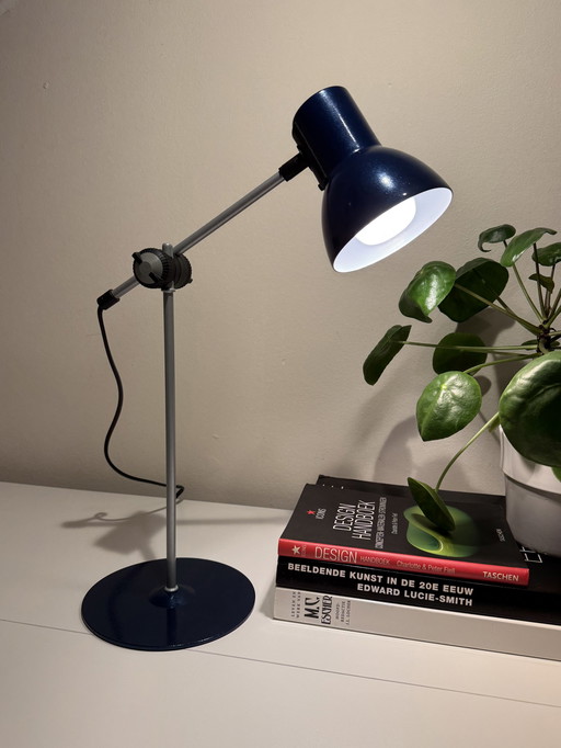 Veneta Lumi Massive Bureaulamp Metallic Blauw 80S